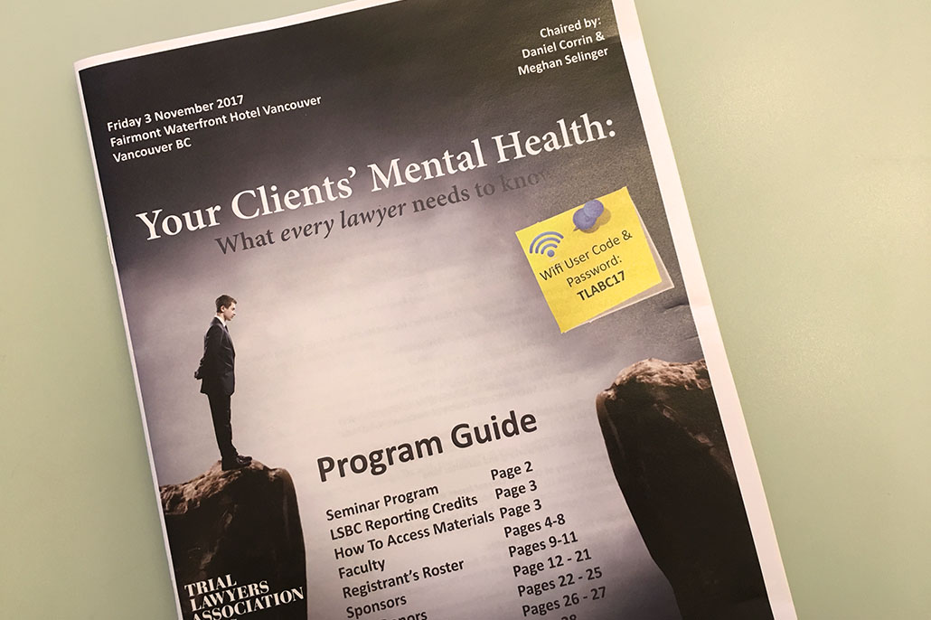 Your Client’s Mental Health: What every lawyer needs to know
